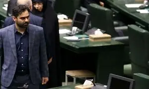 صحبت درگوشی ثابتی با زنان مجلس + عکس