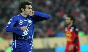 عکس عاشقانه اسطوره استقلال با همسرش