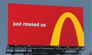 ایده خلاقانه مک دونالد برای تبلیغات