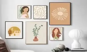 راهنمای خرید تابلو مینیمال برای کافه‌ها و محیط‌های کوچک