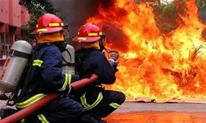 آتش سوزی بزرگ در شادآباد تهران