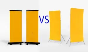 برای تبلیغات نمایشگاهی استند ایکس بهتر است یا رول آپ؟