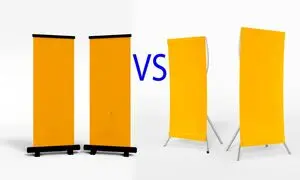 برای تبلیغات نمایشگاهی استند ایکس بهتر است یا رول آپ؟