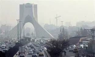 مقایسه آسمان آلوده تهران با کیش