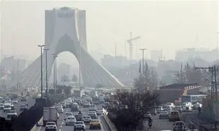 مقایسه آسمان آلوده تهران با کیش