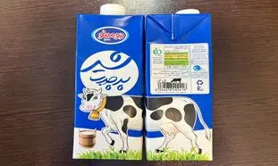 طرح خلاقانه بارکد پاکت‌ های شیر دومینو