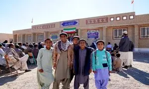 مدرسه 6 کلاسه علی آباد بمپور افتتاح شد