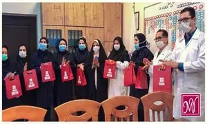توزیع محصولات بهداشتی «مای» در بیمارستان مسیح دانشوری