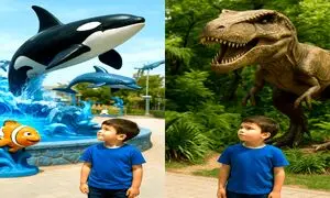 اقیانوس پارک را برای پسربچه ها انتخاب کنیم یا پارک ژوراسیک؟