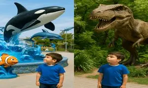 اقیانوس پارک را برای پسربچه ها انتخاب کنیم یا پارک ژوراسیک؟