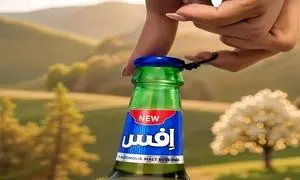 لانچ ماء الشعیرهای شیشه‌ ای برند افس