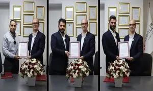 اعطای لوح به فعالان منتخب فروش و خدمات گلدیران نوین