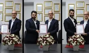 اعطای لوح به فعالان منتخب فروش و خدمات گلدیران نوین