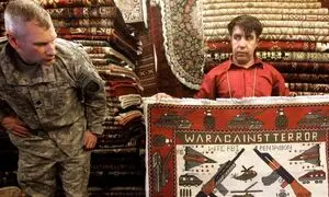 فریاد اعتراض به جنگ از زبان فرش ها