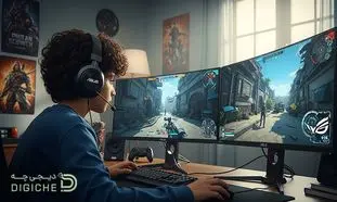 مانیتور گیمینگ ایسوس منحنی مدل  VG34VQL1B