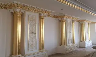 لزوم استفاده از پتینه و ورق طلا برای دکوراسیون