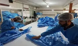 تولید ماسک و ژل ضدعفونی کننده در «شیرین عسل»