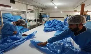 تولید ماسک و ژل ضدعفونی کننده در «شیرین عسل»