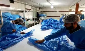 تولید ماسک و ژل ضدعفونی کننده در «شیرین عسل»