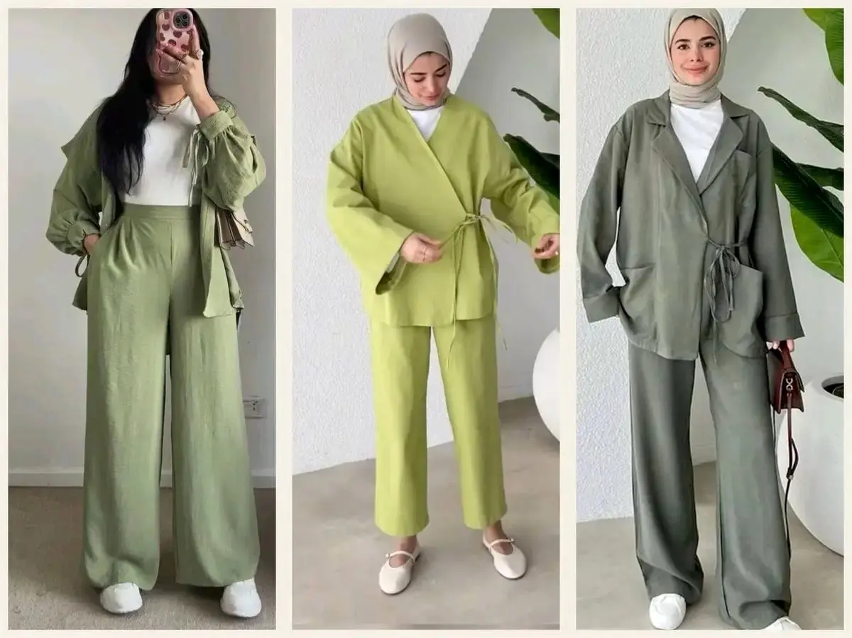 ست کردن شومیز با مانتو و شلوار در استایل نیمه‌مجلسی؛ ایده‌های روز ۱۴۰۴