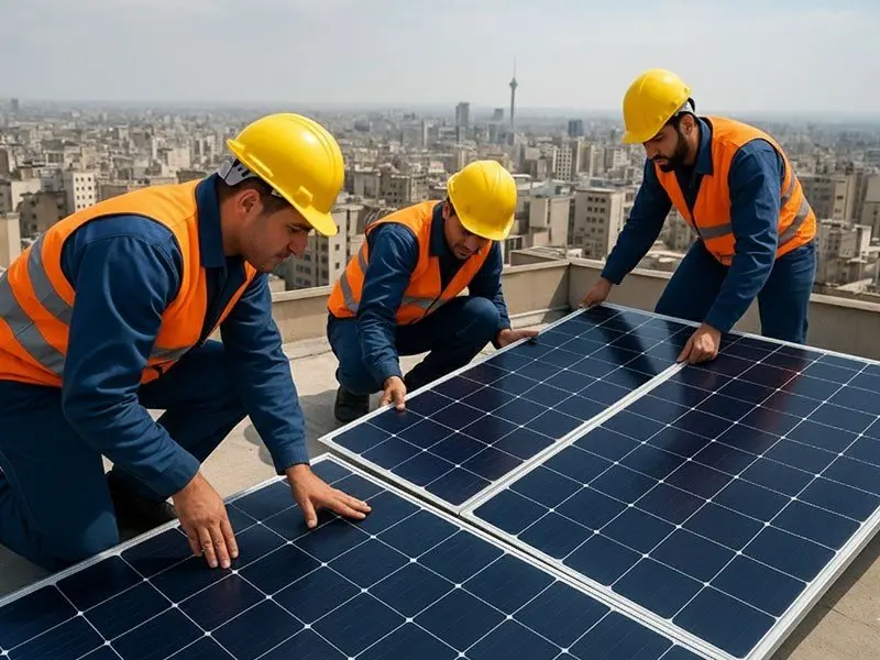 مراحل و ثبت سفارش پنل خورشیدی