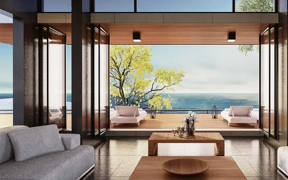 طراحی داخلی و محوطه سازی ویلا ، فراتر از دیوارها