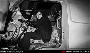 جولان یک زن راننده با هیولای‌ 18 چرخ در جاده های ایران + تصاویر