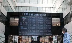 شاخص کل بورس در سراشیبی افتاد