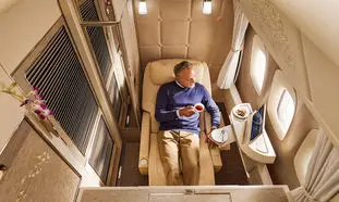 ویدیویی تماشایی از سوئیت فرست کلاس بوئینگ 777 (ویدیو)