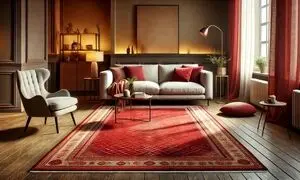چگونه فرش قرمز اصیل را در دکوراسیون خانه‌های مدرن استفاده کنیم؟