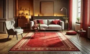 چگونه فرش قرمز اصیل را در دکوراسیون خانه‌های مدرن استفاده کنیم؟