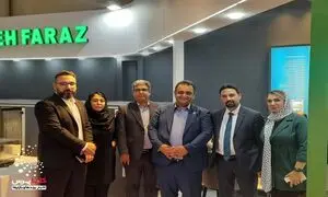بازدید هیئت مدیره و دبیرکل انجمن تولیدکنندگان سیستم‌های تهویه مطبوع از غرفه‌های سالن ۳۸ ب