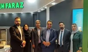 بازدید هیئت مدیره و دبیرکل انجمن تولیدکنندگان سیستم‌های تهویه مطبوع از غرفه‌های سالن ۳۸ ب
