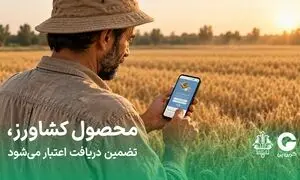 محصول کشاورز، تضمین دریافت اعتبار می‌شود