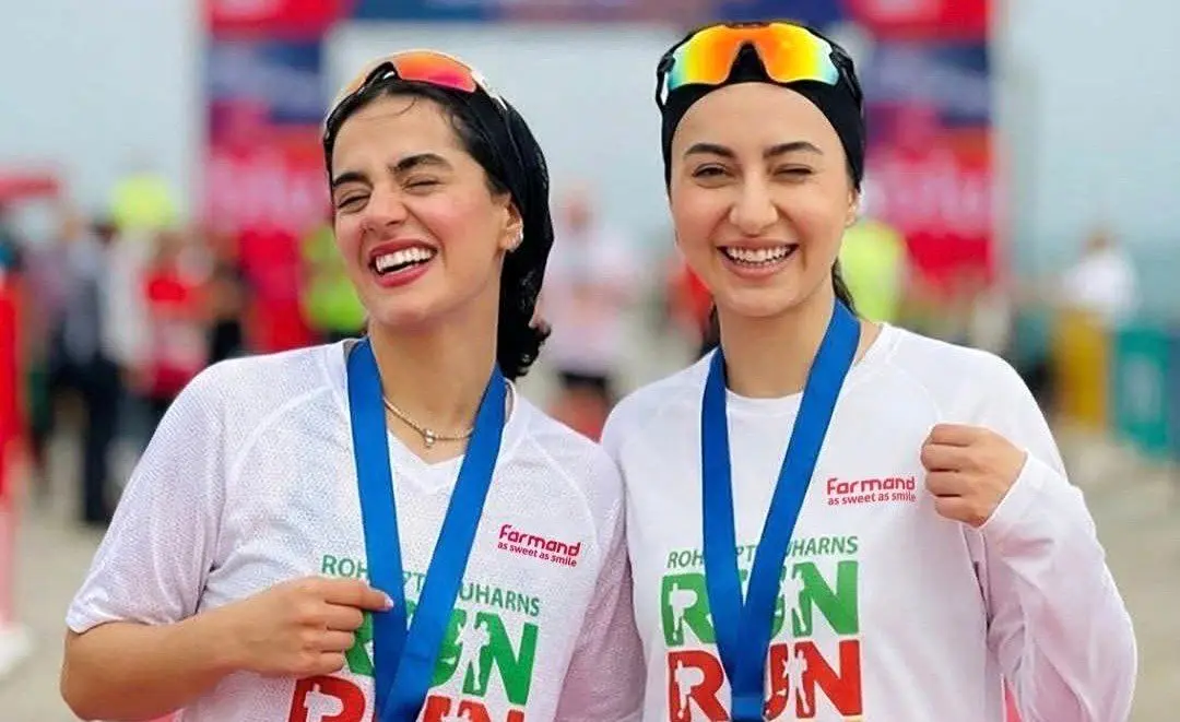 حمایت فرمند از دختران دونده در ماراتن کیش