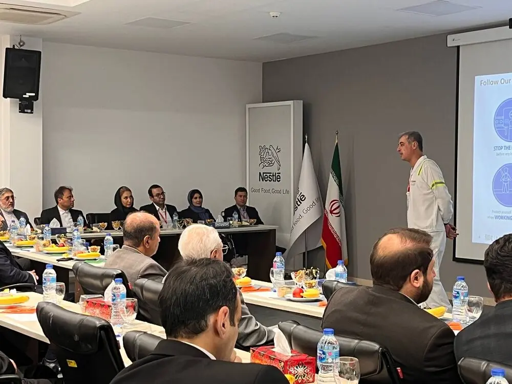 کارخانه نستله ایران میزبان هیئت عالی رتبه اقتصادی و سرمایه‌گذاری کشور شد