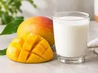 طعم تازه رامک با شیر ماچا انبه
