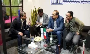 بازدید مدیران فولاد خوزستان از غرفه گروه ادمیرال