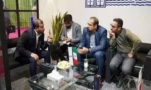 بازدید مدیران فولاد خوزستان از غرفه گروه ادمیرال