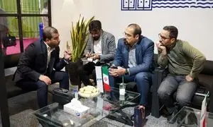 بازدید مدیران فولاد خوزستان از غرفه گروه ادمیرال