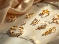 خرید گوشواره طلا با طرح صورت فلکی و نماد ماه تولد