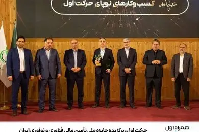 حرکت اول، برگزیده جایزه ملی تأمین مالی فناوری و نوآوری ایران